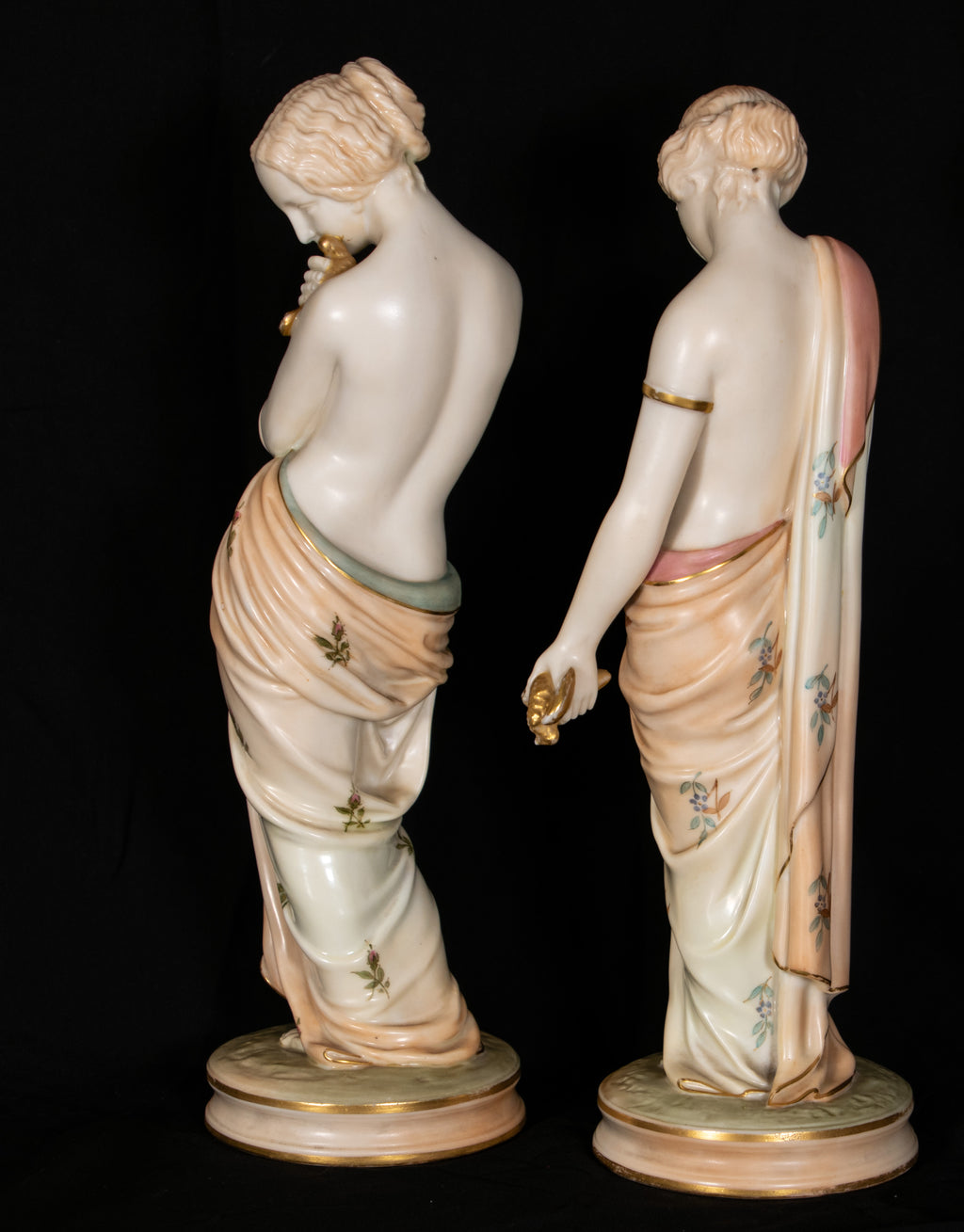 Royal Worcester, Figurine, Joy And Sorrow, Cream