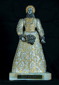 Queen Elizabeth I, Bronze, Gilded and Silvered, Onyx Base, Contemporary