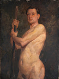 Oil Painting, Male Nude, Manner of William Etty, R.A (British 1787), on canvas