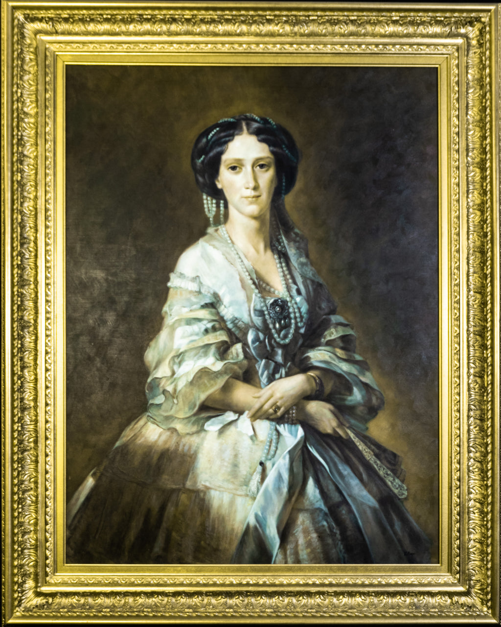 Portrait of Empress Maria Alexandrovna, Prussia,   Lovely Picture, housed in an ornate gilt frame, oil painting