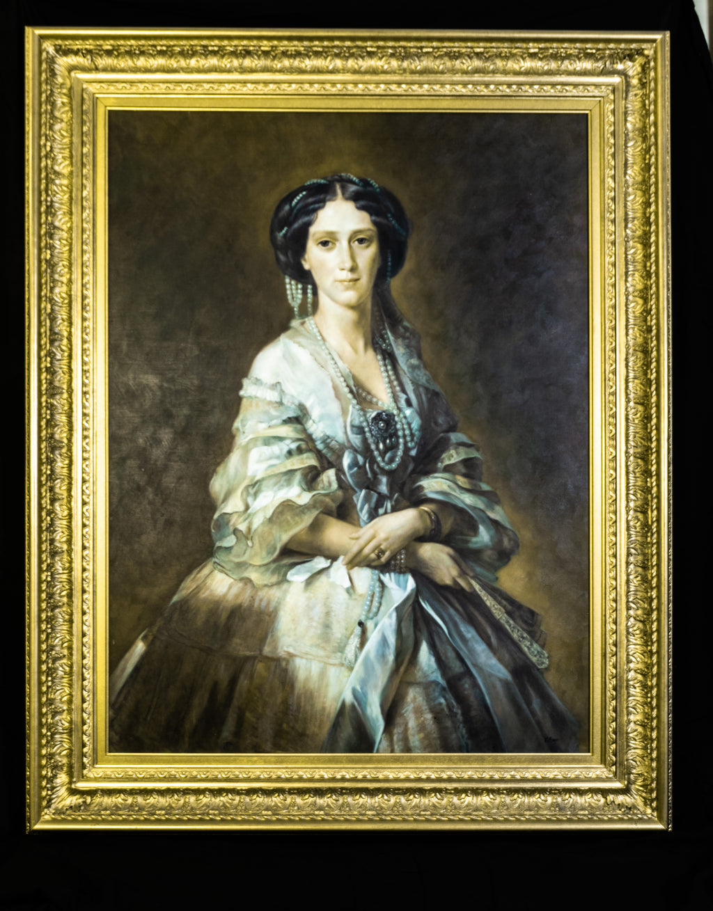 Portrait of Empress Maria Alexandrovna, Prussia,   Lovely Picture, housed in an ornate gilt frame, oil painting