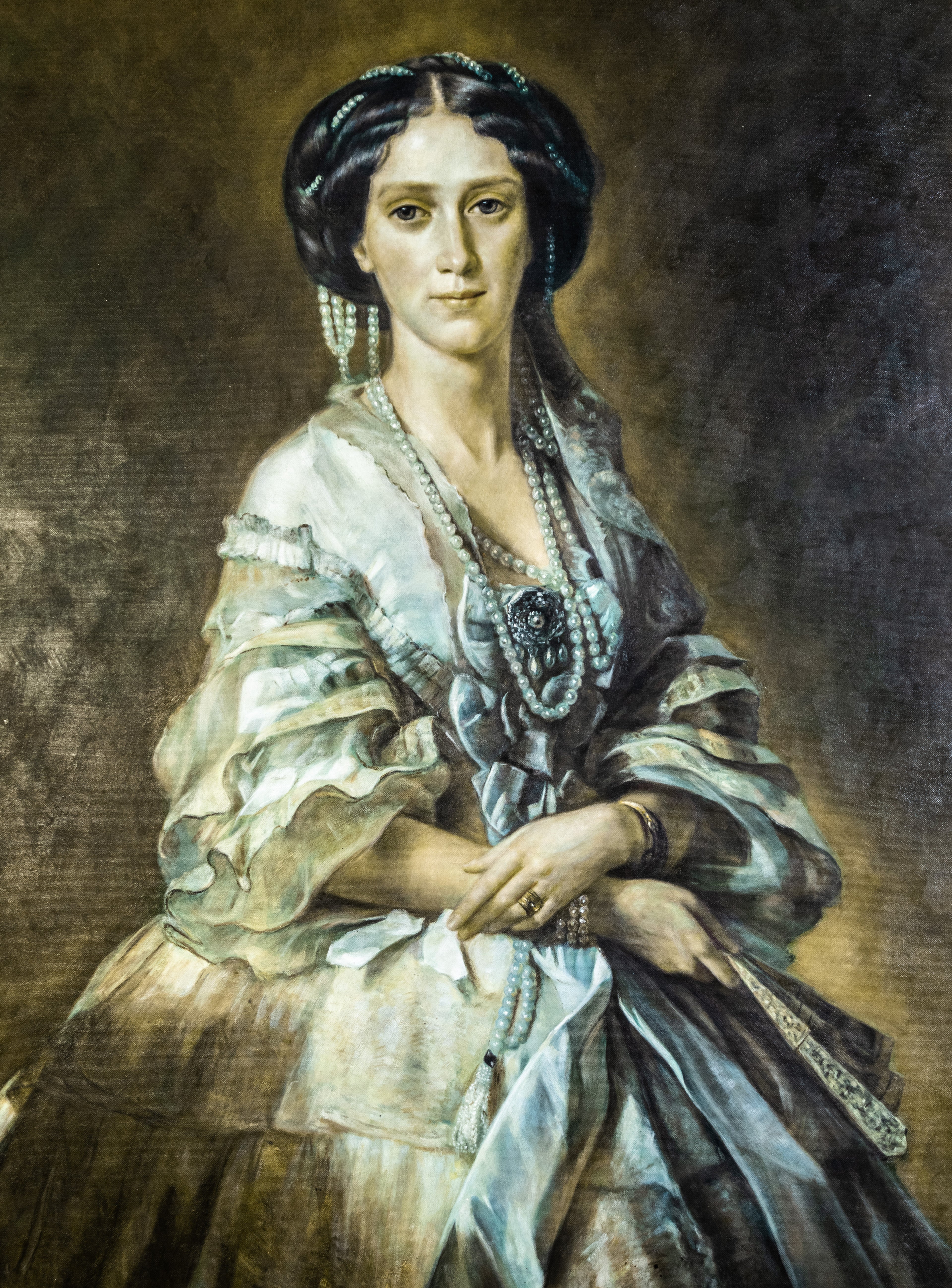 Portrait of Empress Maria Alexandrovna, Prussia,   Lovely Picture, housed in an ornate gilt frame, oil painting