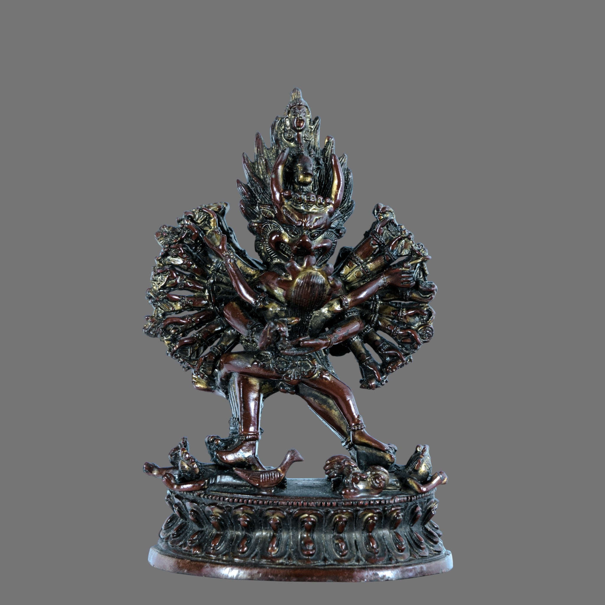 Vintage Bronze, Yamantaka Statue - Ferocious Manifestation of Manjushri