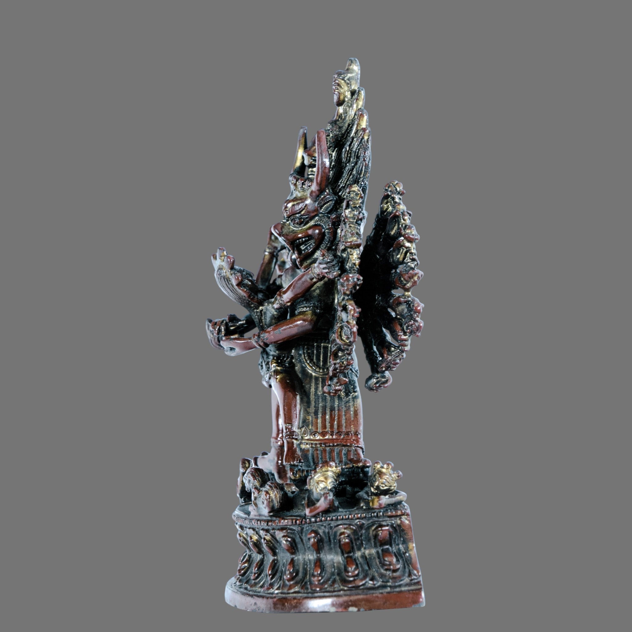 Vintage Bronze, Yamantaka Statue - Ferocious Manifestation of Manjushri