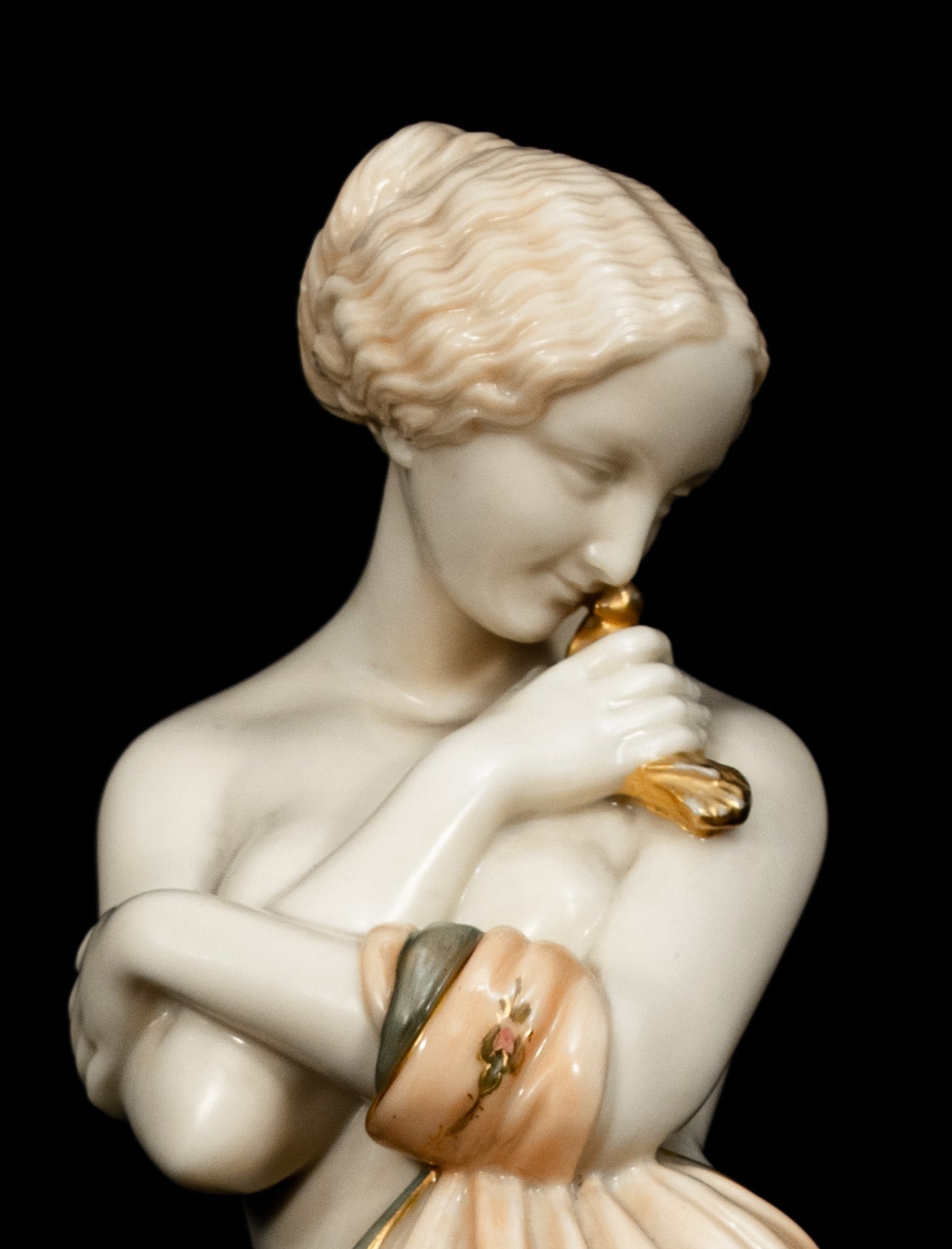 Royal Worcester, Figurine, Joy And Sorrow, Cream