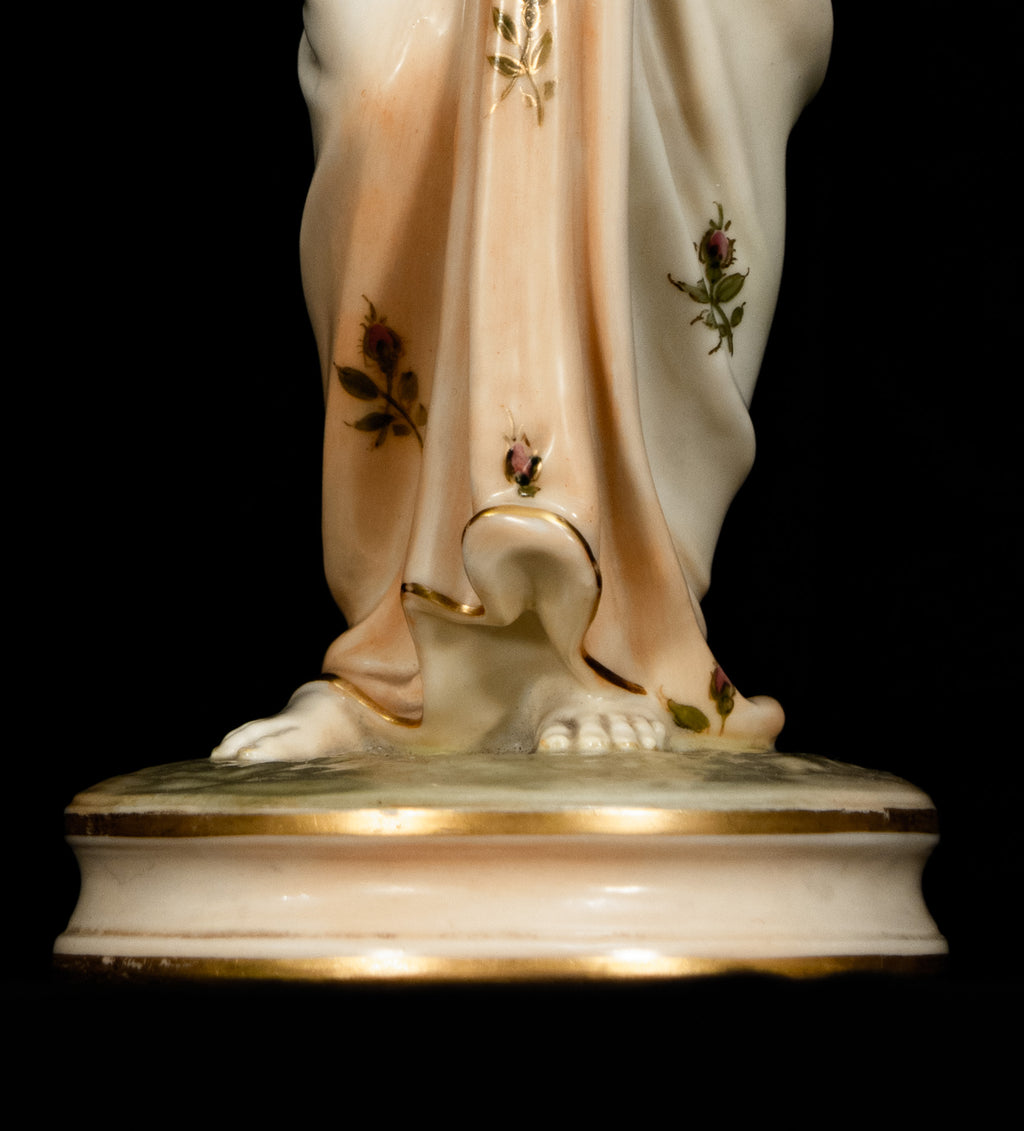Royal Worcester, Figurine, Joy And Sorrow, Cream