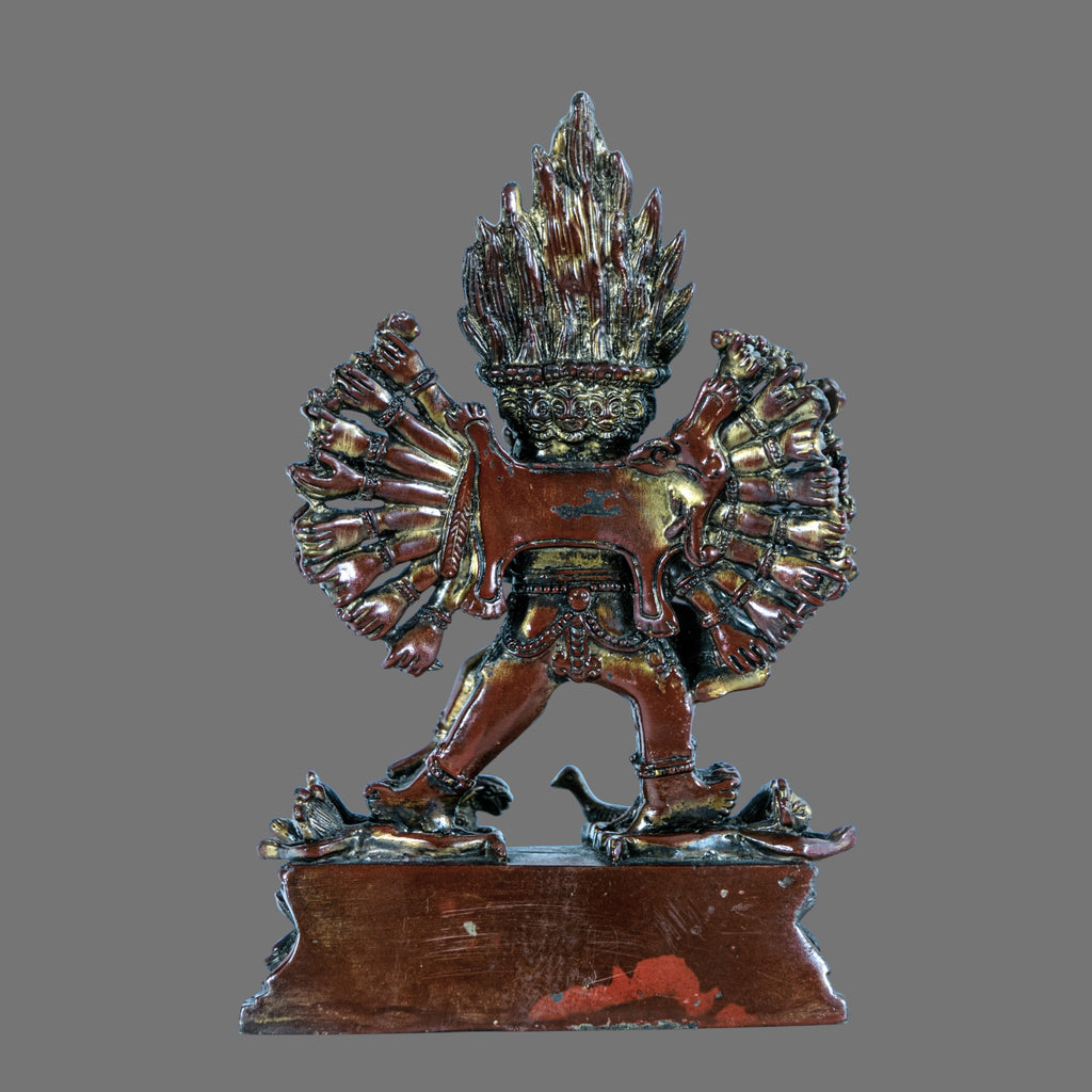 Vintage Bronze, Yamantaka Statue - Ferocious Manifestation of Manjushri