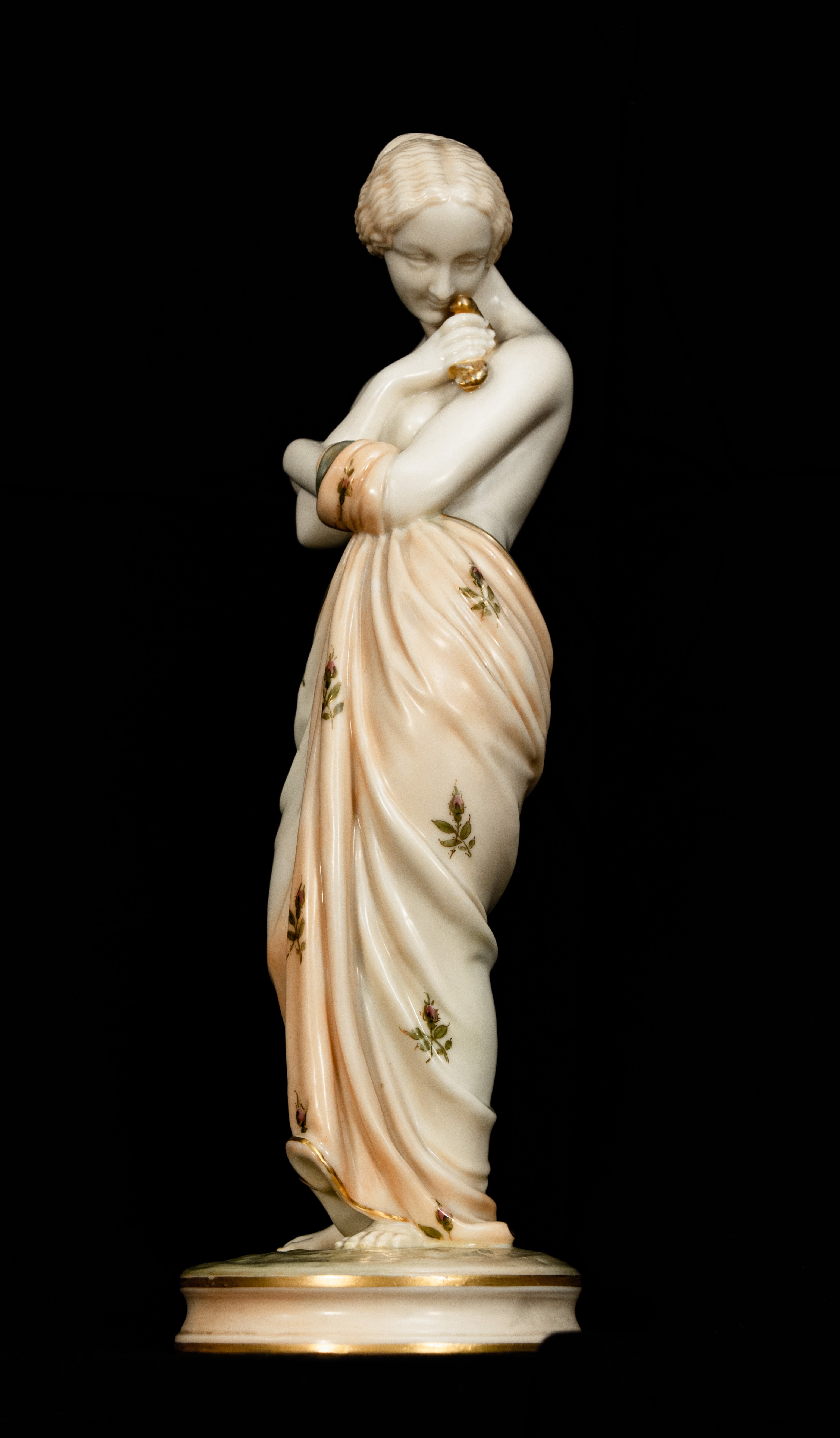Royal Worcester, Figurine, Joy And Sorrow, Cream