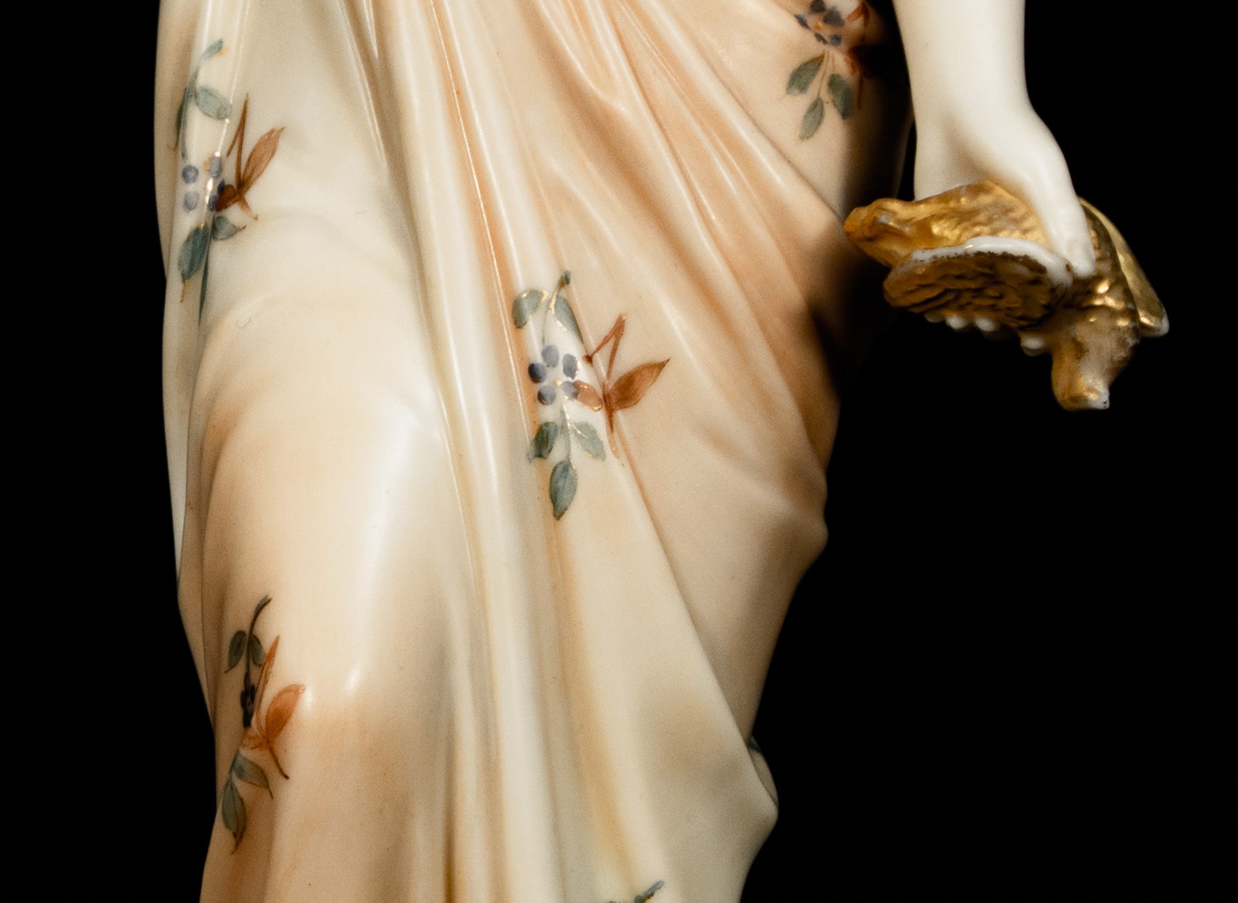 Royal Worcester, Figurine, Joy And Sorrow, Cream