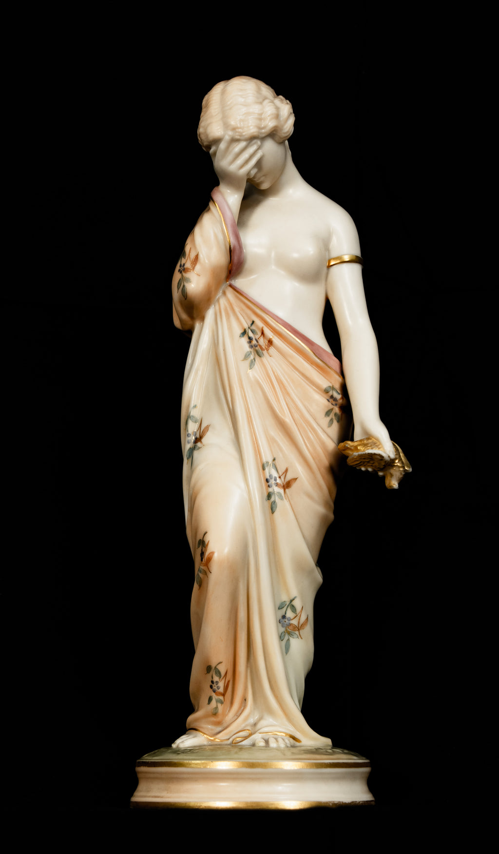 Royal Worcester, Figurine, Joy And Sorrow, Cream