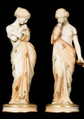 Royal Worcester, Figurine, Joy And Sorrow, Cream