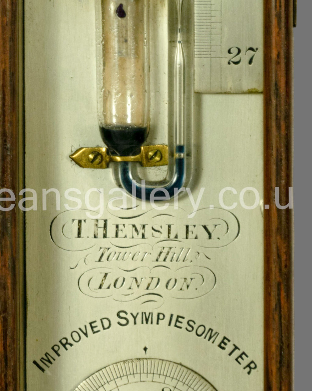 Sympiesometer,Antique,  Scientific Instrument,  c. 1800s, Curiosity, Victorian, Mahogany,T Hemsley, London