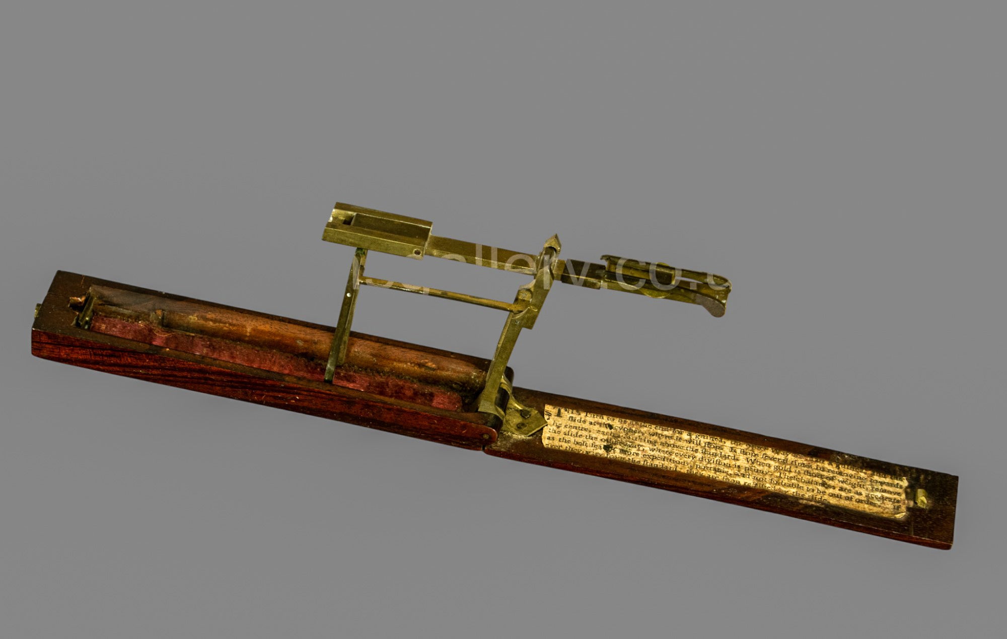 Georgian Weighing Scale, for Gold, Mahogany, Brass