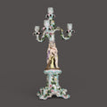 Sitzendorf,  Figural Candelabra, Antique, Candlestick, German