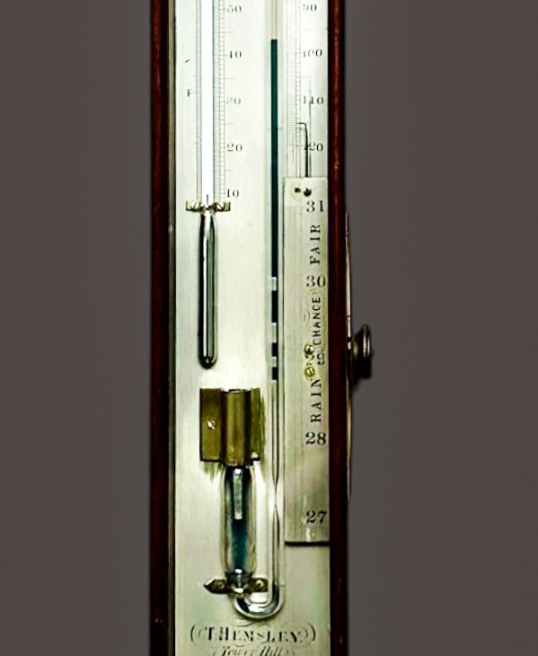 Sympiesometer,Antique,  Scientific Instrument,  c. 1800s, Curiosity, Victorian, Mahogany,T Hemsley, London