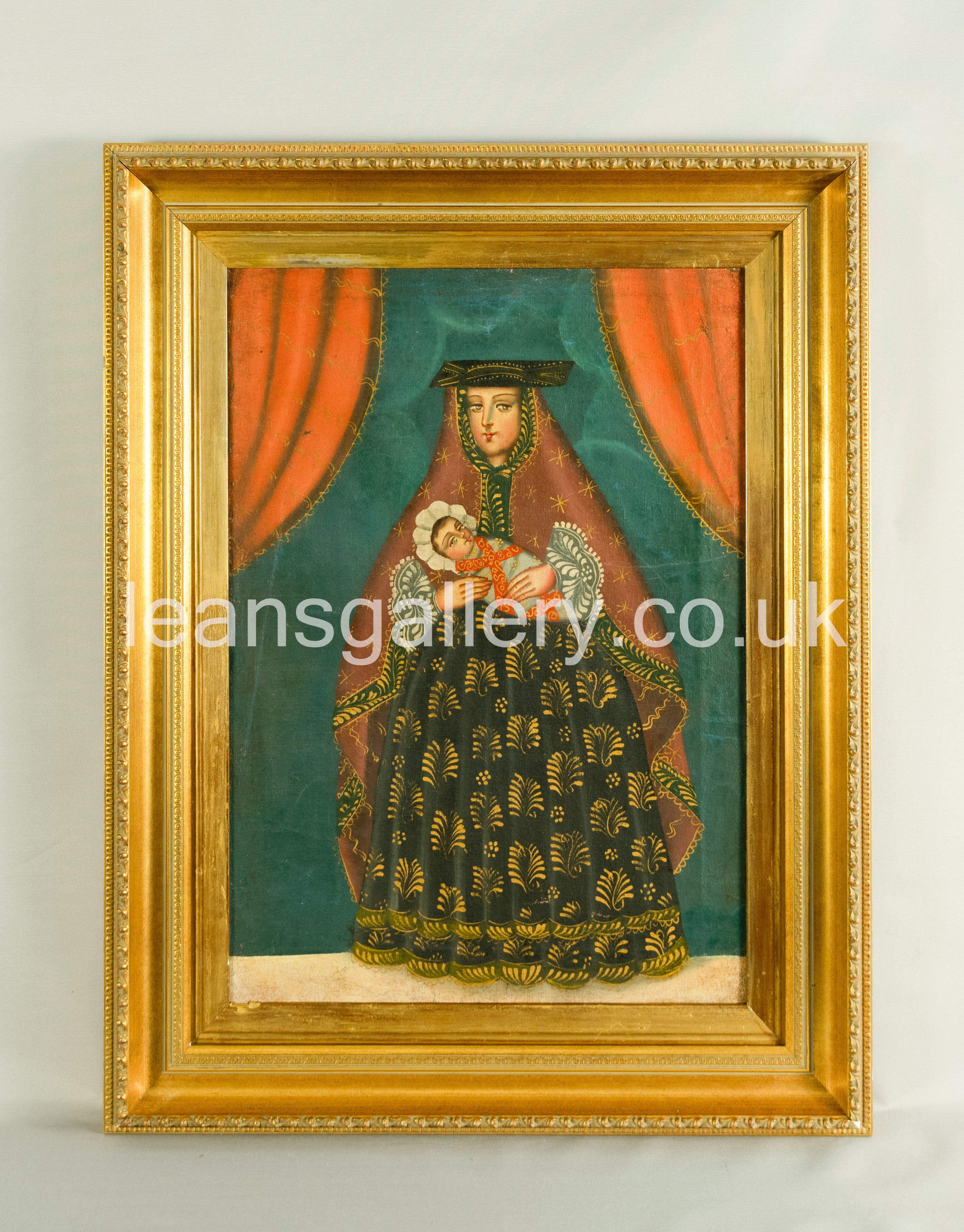 Cuzco Antique Painting Madonna with Child