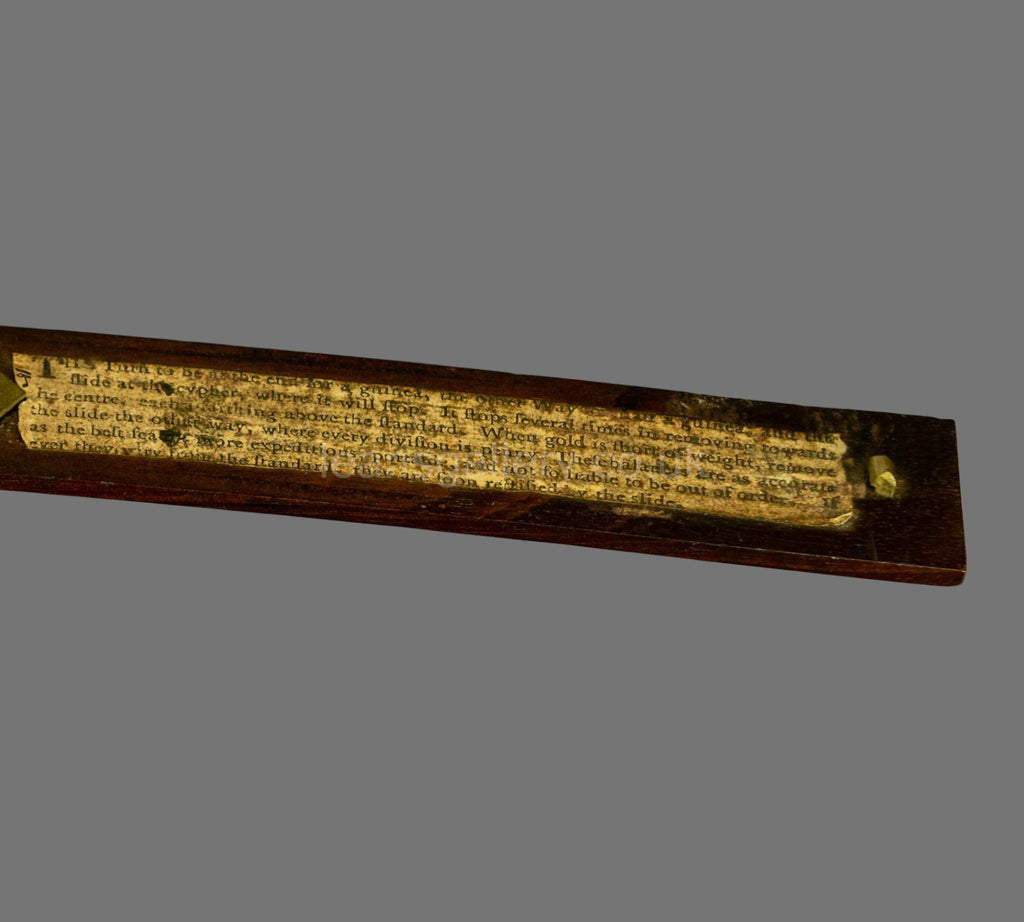 Georgian Weighing Scale, for Gold, Mahogany, Brass