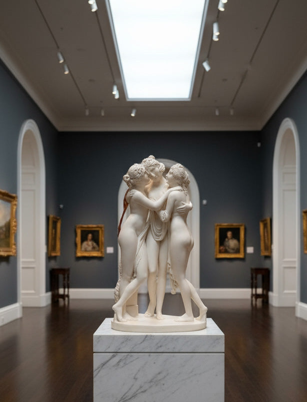 Three Graces, Victori& Albert Museum commisioned, Marble and resin