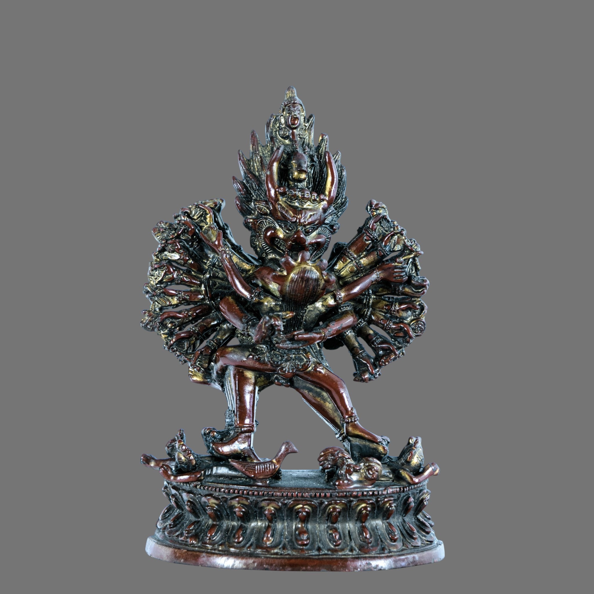 Vintage Bronze, Yamantaka Statue - Ferocious Manifestation of Manjushri