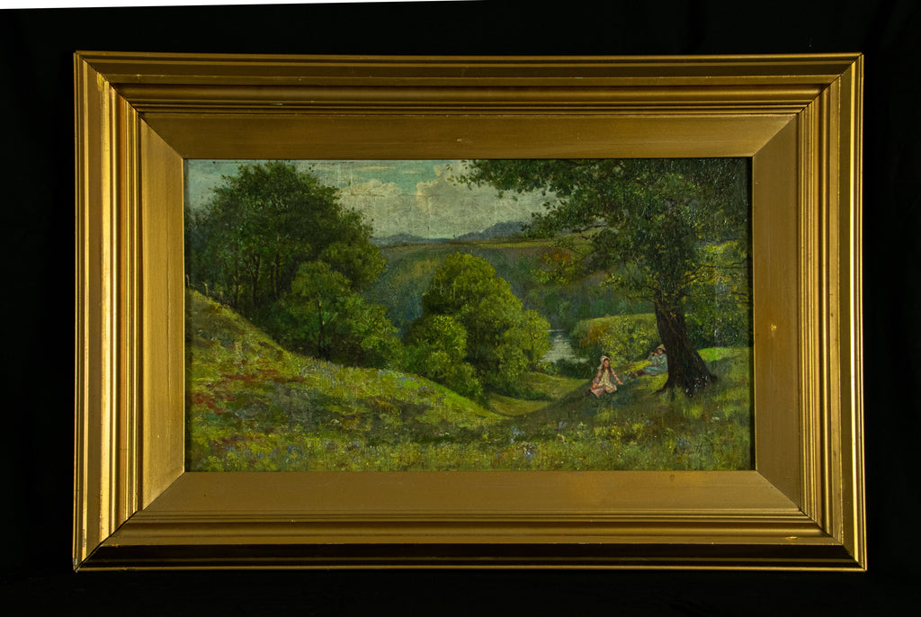 Oil Painting, view from Home of Florence of Florence Nightingale,