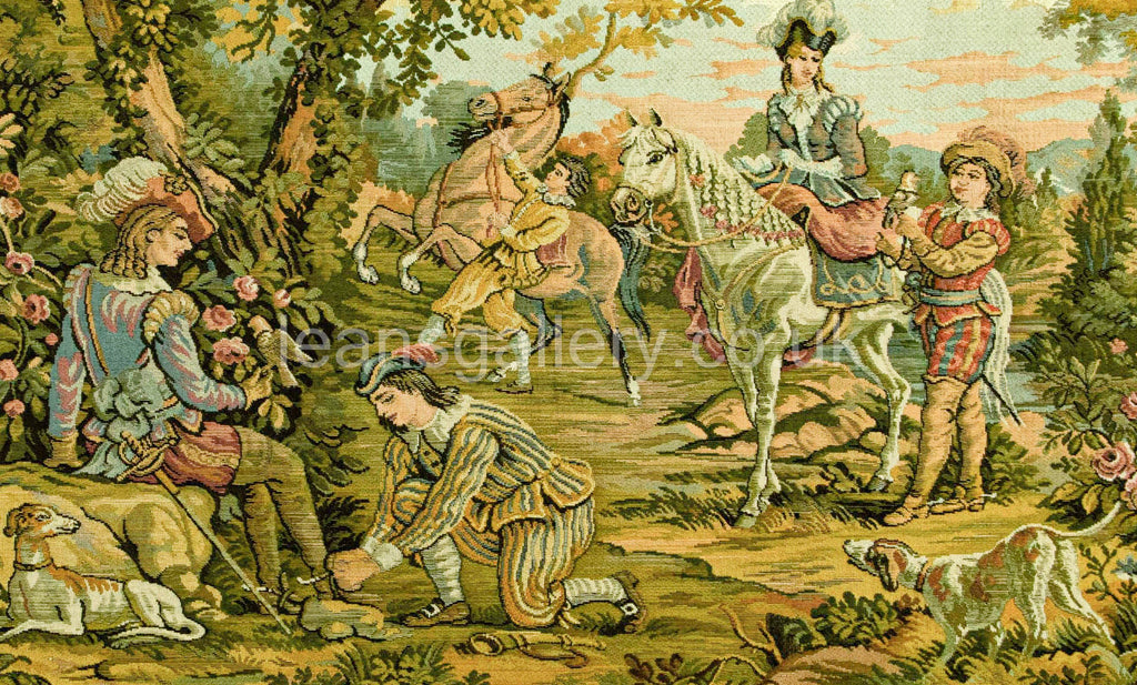 Tapestry Vintage of Noble Couple