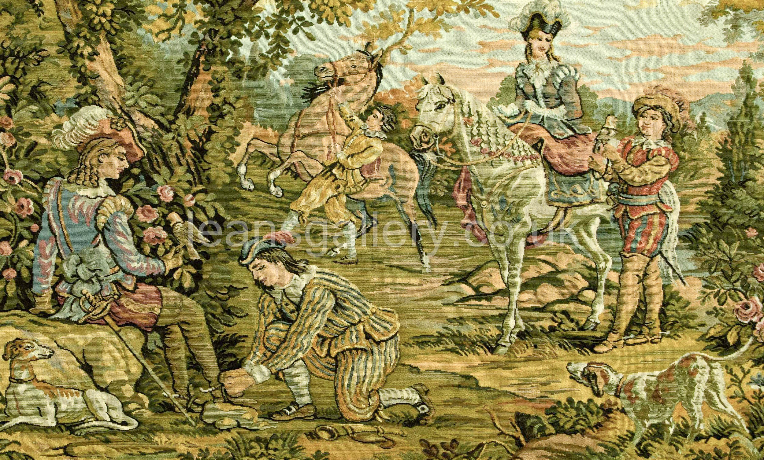 Tapestry Vintage of Noble Couple