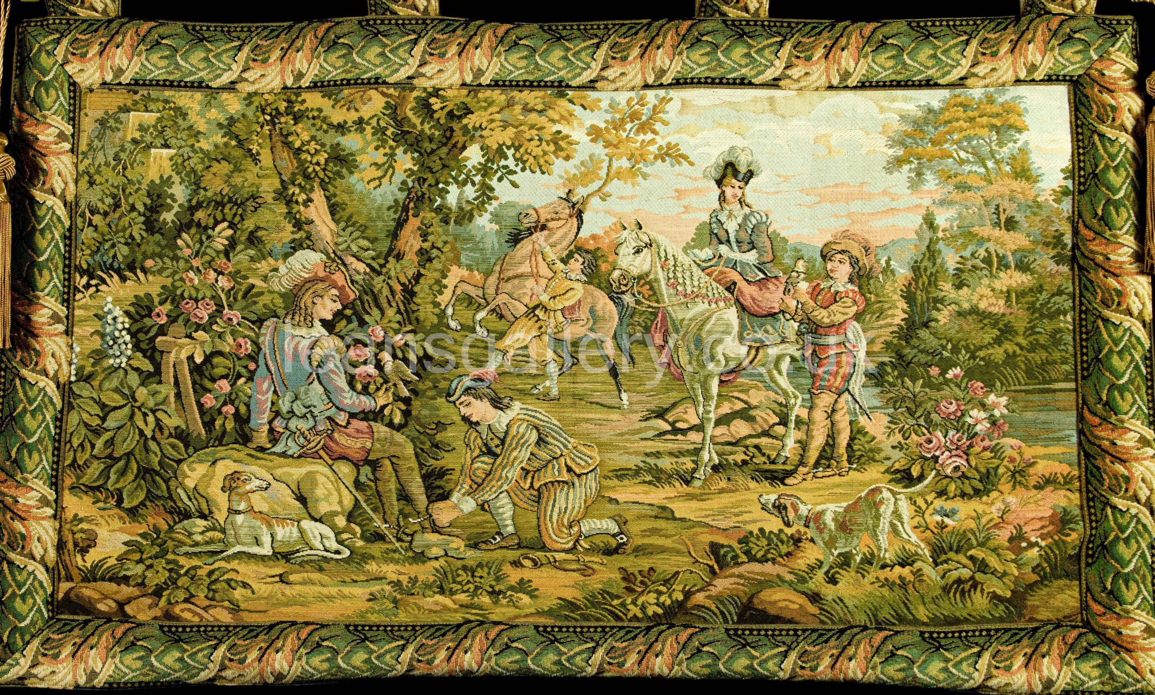 Tapestry Vintage of Noble Couple