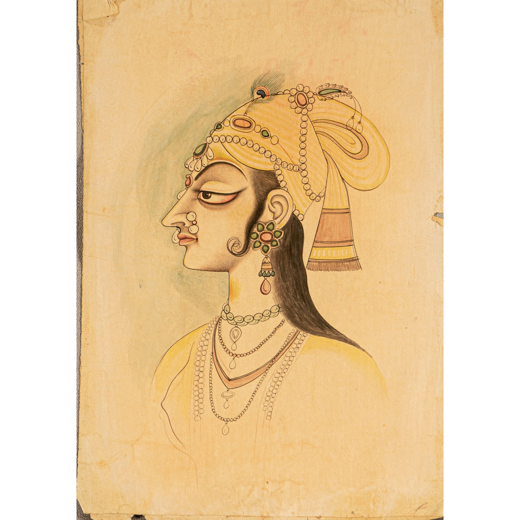 Miniature Painting  of a Princess Indian