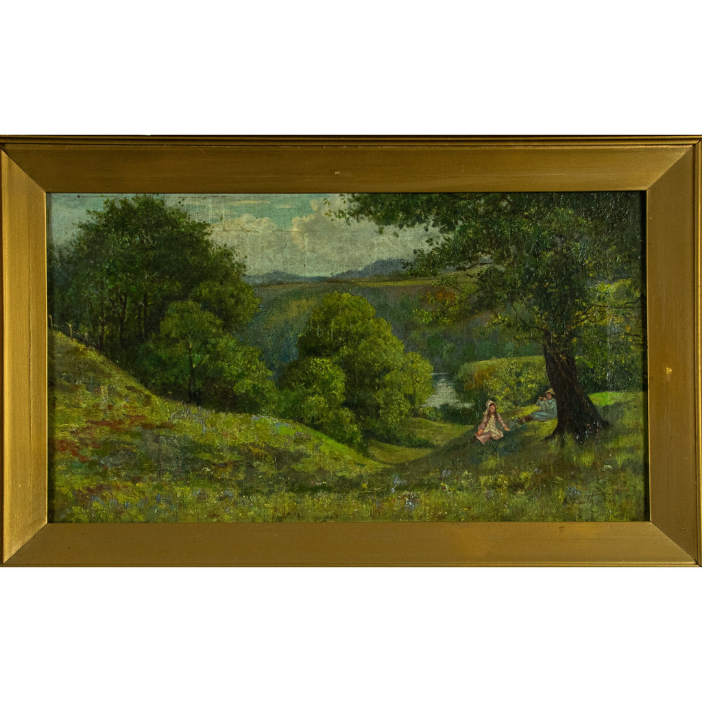 Oil Painting, view from Home of Florence of Florence Nightingale,